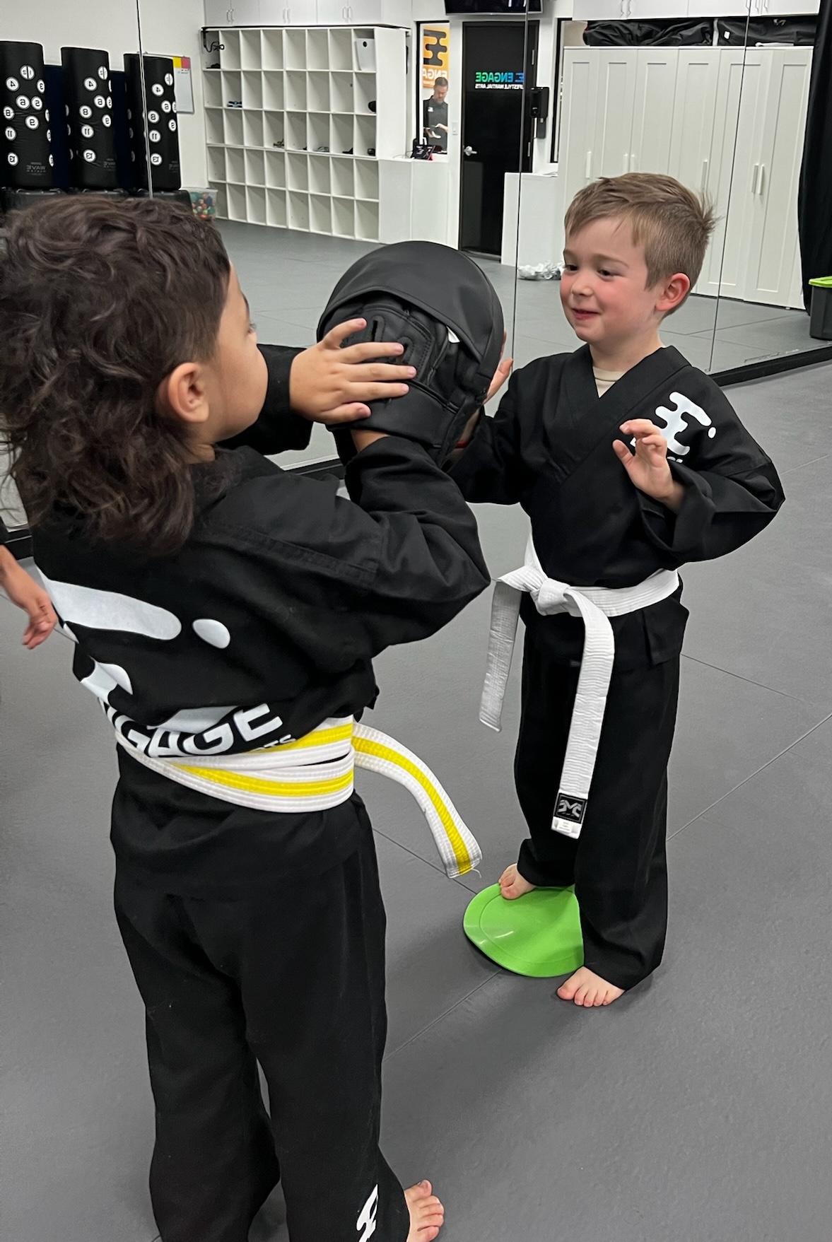 Confidence for kids ages 5-7 at Engage Lifestyle Martial Arts