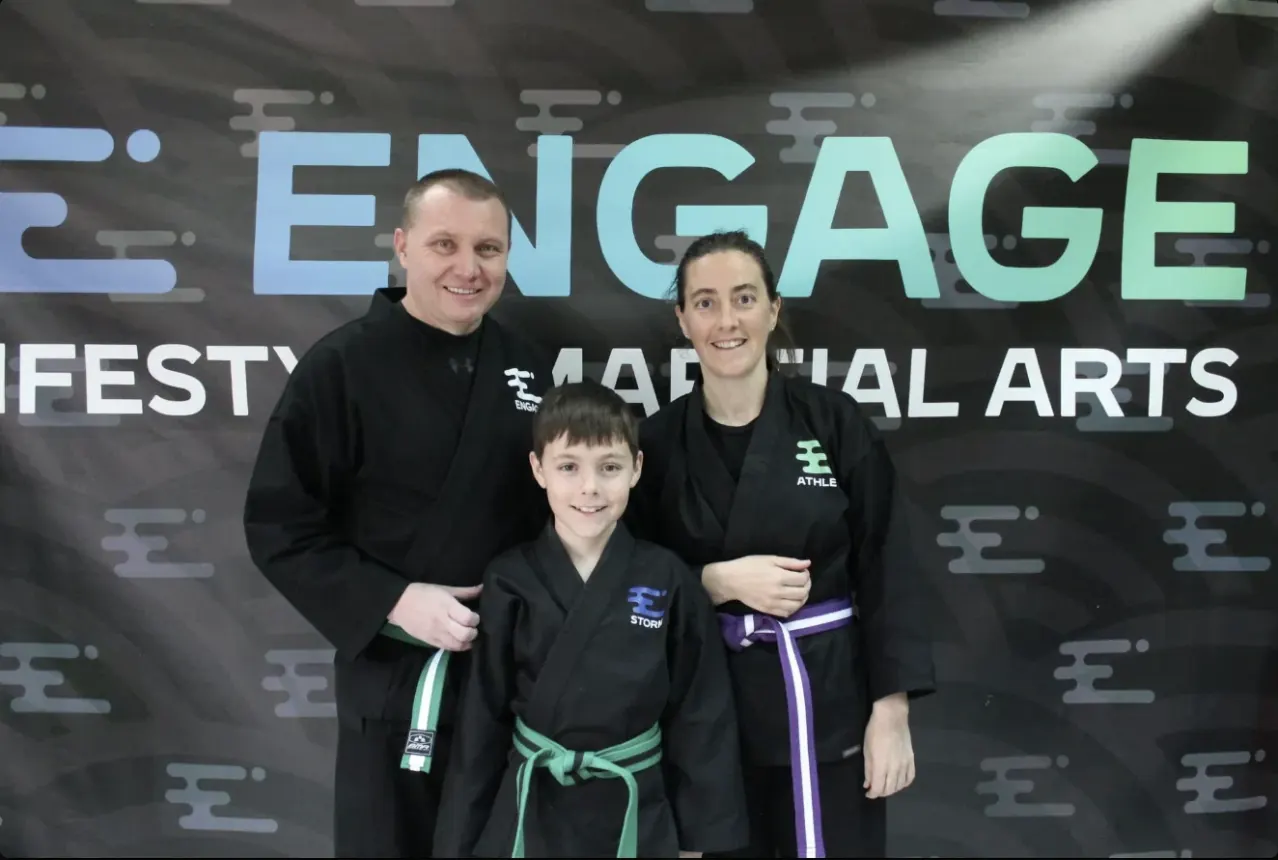 Real Henderson families training at Engage Lifestyle Martial Arts